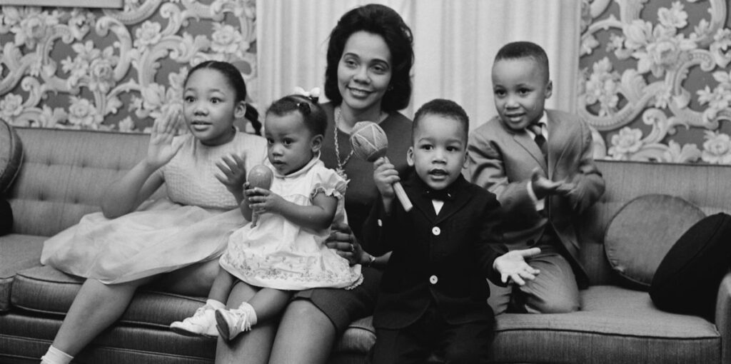 familia de martin luther king jr
