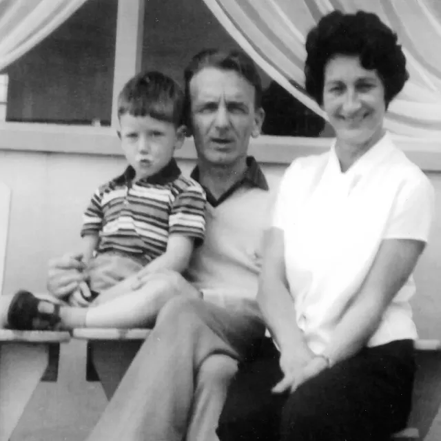 Bono with father and mother - Bob and Iris Hewson